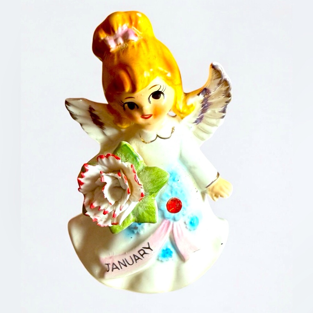 Lefton 1956 Angel of the Month Figurine January